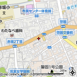 警固町二丁目周辺の地図