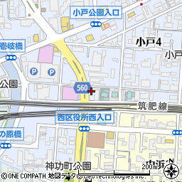 カーコンビニ倶楽部福岡西小戸店周辺の地図