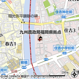 九州農政局　福岡県拠点周辺の地図