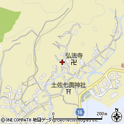高知県高知市北秦泉寺681-3周辺の地図