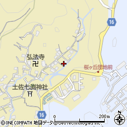 高知県高知市北秦泉寺761-6周辺の地図