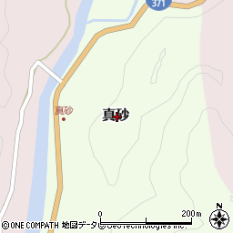 和歌山県東牟婁郡古座川町真砂周辺の地図