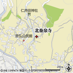 高知県高知市北秦泉寺165-2周辺の地図