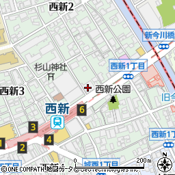 マルコ株式会社西新店周辺の地図