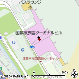 福岡銀行国際線ターミナル支店 ＡＴＭ周辺の地図