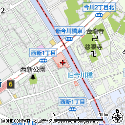 福岡記念病院周辺の地図