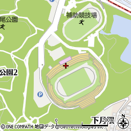 福岡市立　陸上競技場・博多の森陸上競技場周辺の地図