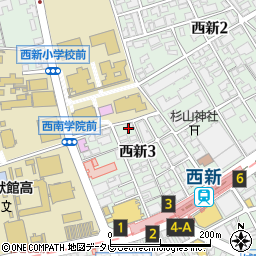 津田建設周辺の地図