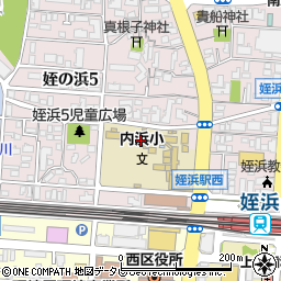 福岡市立内浜小学校周辺の地図