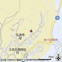 高知県高知市北秦泉寺742周辺の地図