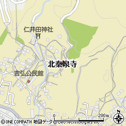 高知県高知市北秦泉寺162-2周辺の地図