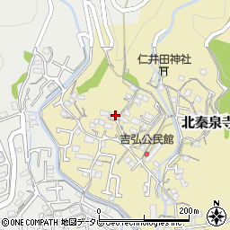 高知県高知市北秦泉寺264周辺の地図