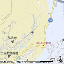 高知県高知市北秦泉寺745周辺の地図
