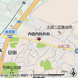 内田外科内科医院周辺の地図