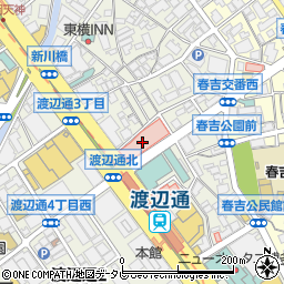 桜十字福岡病院周辺の地図