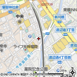 ファミリーマート福岡今泉店周辺の地図