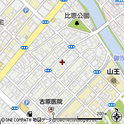 福岡県福岡市博多区比恵町周辺の地図