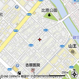 福岡県福岡市博多区比恵町周辺の地図