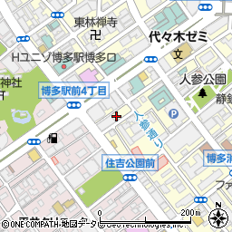 福岡市　鍼灸師会（一般社団法人）周辺の地図