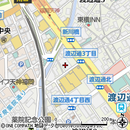 福岡県福岡市中央区渡辺通4丁目6-2周辺の地図
