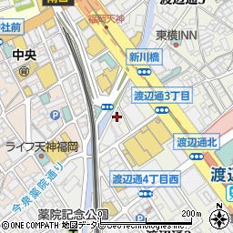 福岡県福岡市中央区渡辺通4丁目5-22周辺の地図