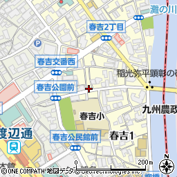 村崎炊鳥研究所 春吉店周辺の地図