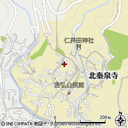 高知県高知市北秦泉寺308周辺の地図