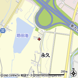福岡県豊前市永久402周辺の地図