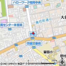 警固町周辺の地図