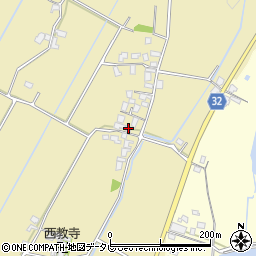 福岡県豊前市大西380周辺の地図