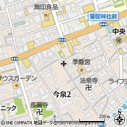 ローソン福岡今泉一丁目店周辺の地図