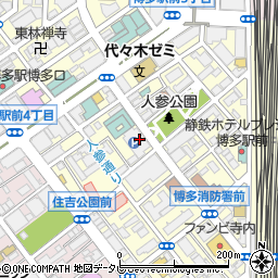 慶州ほるもん 博多駅前店周辺の地図