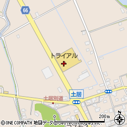 スーパーセンタートライアル桂川店周辺の地図