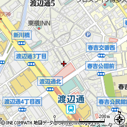 ビストロクワバラ 渡辺通本店周辺の地図