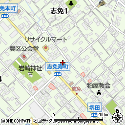 西日本新聞エリアセンター　志免西周辺の地図