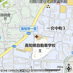 一宮高知県自動車学校周辺の地図