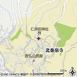 高知県高知市北秦泉寺324-2周辺の地図