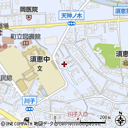 スクールサイド須恵Ｂ周辺の地図