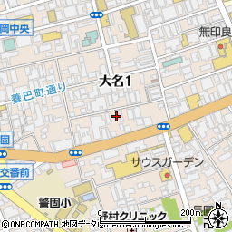 Cafeゆう 福岡天神店周辺の地図