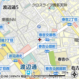 福岡電気工事業協同組合会館周辺の地図