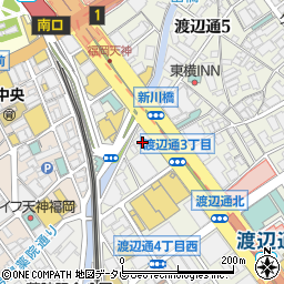 福岡県福岡市中央区渡辺通4丁目6-20周辺の地図