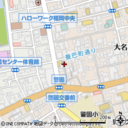田頭茶舗大名店周辺の地図