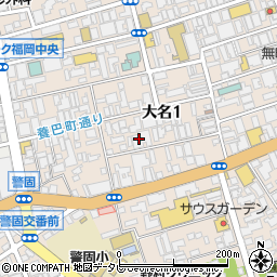 小さな結婚式 福岡店周辺の地図