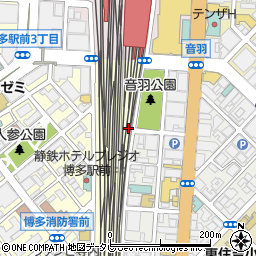 ＪＲ九州　博多設備区周辺の地図