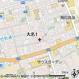 もつ鍋 田しゅう 福岡大名本店周辺の地図