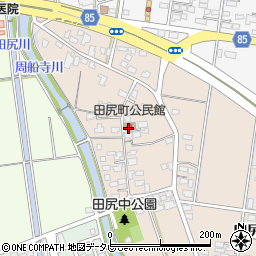 田尻町公民館周辺の地図
