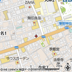 青葉亭　福岡店周辺の地図