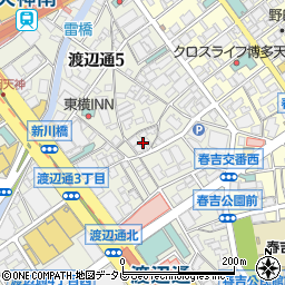 福岡県福岡市中央区渡辺通5丁目11周辺の地図