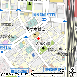 おいしいモツ鍋と博多の鮮魚 湊庵周辺の地図