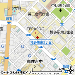 【完全個室】 隠れ家個室居酒屋 博多うかい 博多駅前店周辺の地図